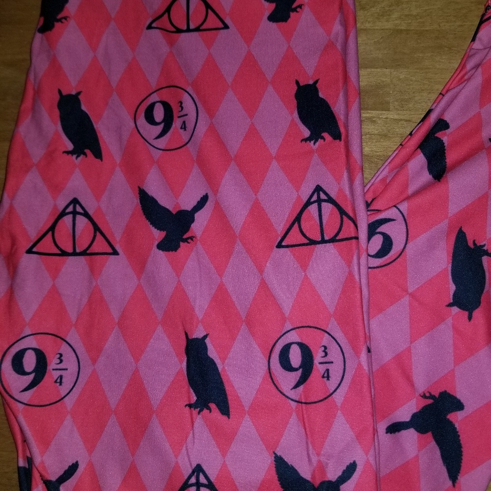 NWOT Custom Harry Potter Argyle Leggings TC